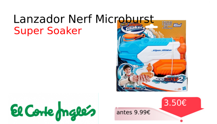 Lanzador Nerf Microburst
