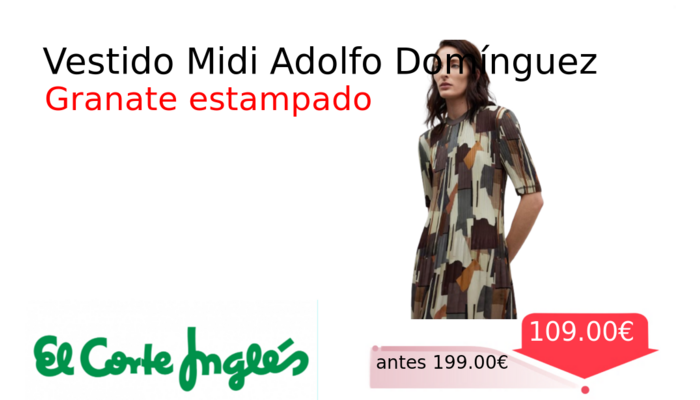 Vestido Midi Adolfo Domínguez