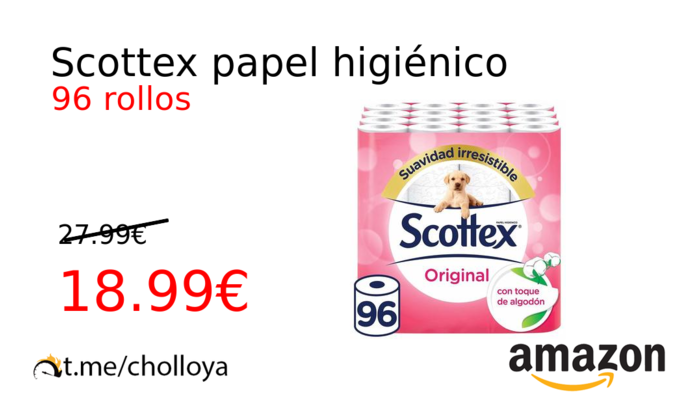 Scottex papel higiénico