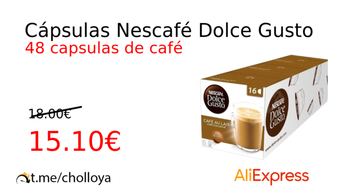 Cápsulas Nescafé Dolce Gusto