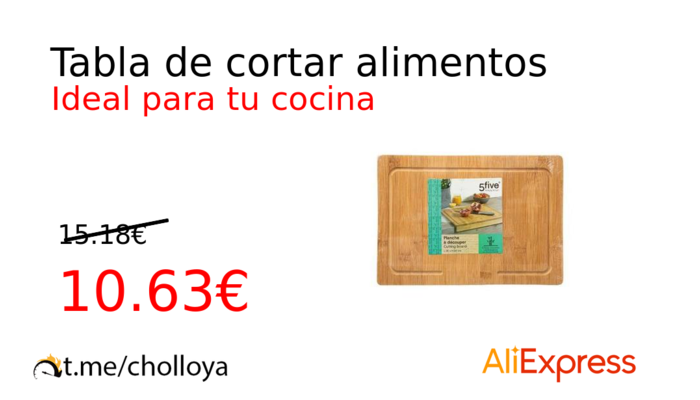 Tabla de cortar alimentos