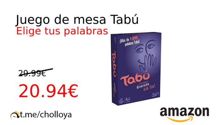 Juego de mesa Tabú