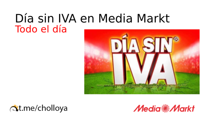 Día sin IVA en Media Markt