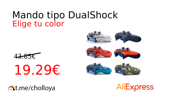 Mando tipo DualShock