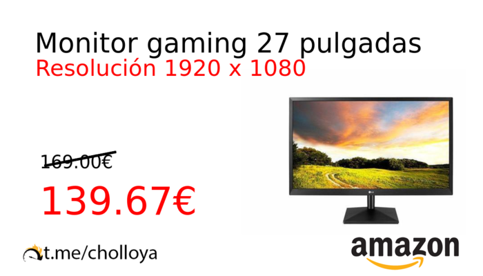 Monitor gaming 27 pulgadas