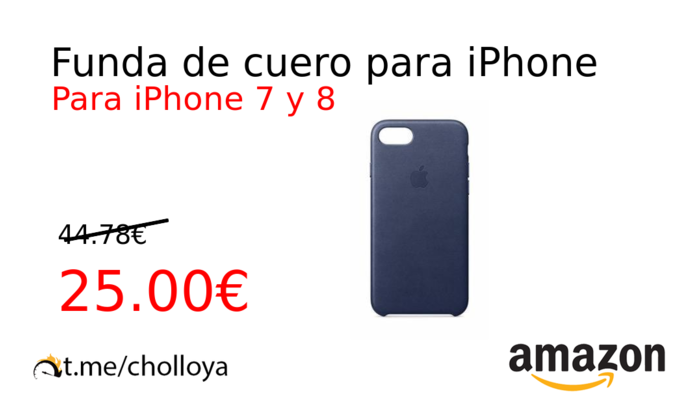 Funda de cuero para iPhone