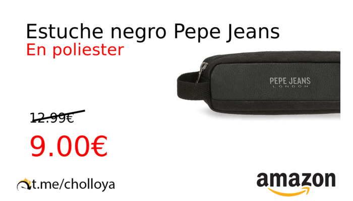 Estuche negro Pepe Jeans