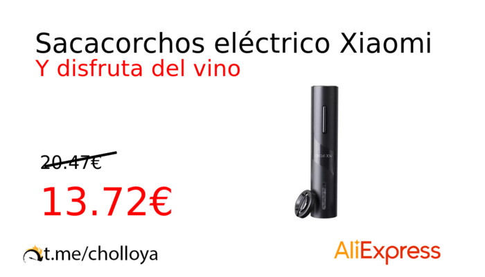 Sacacorchos eléctrico Xiaomi