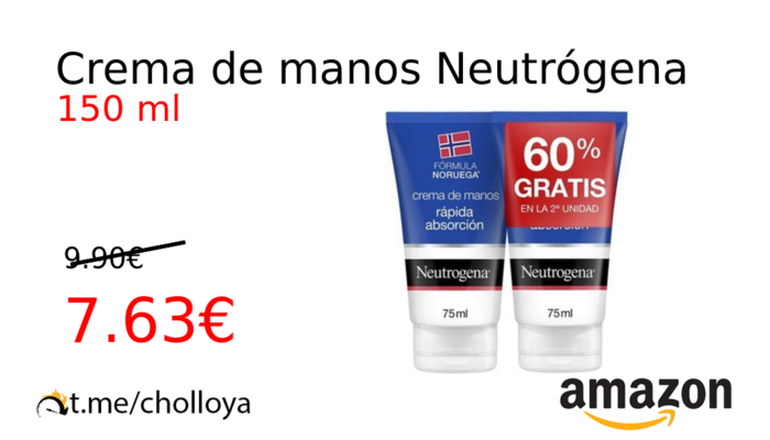 Crema de manos Neutrógena