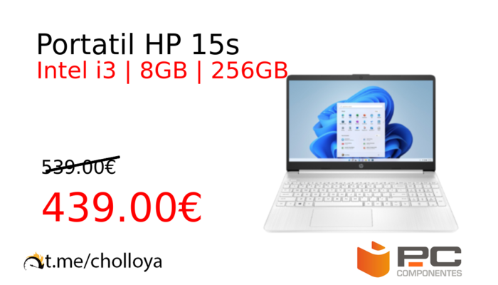 Portatil HP 15s