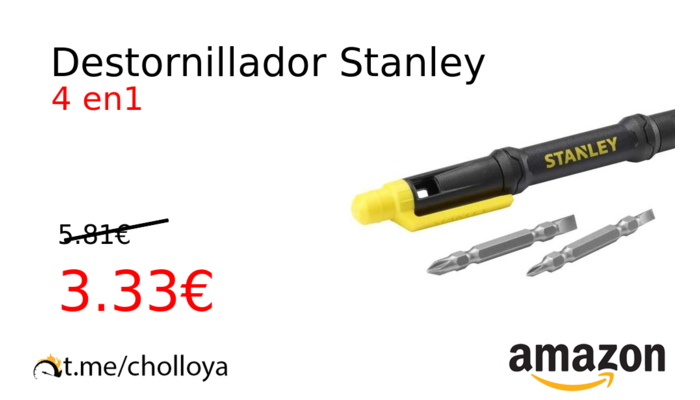 Destornillador Stanley