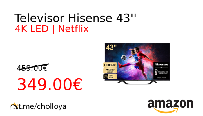 Televisor Hisense 43''