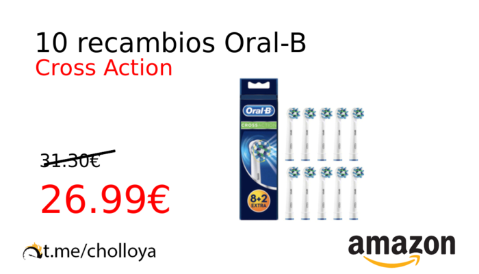 10 recambios Oral-B