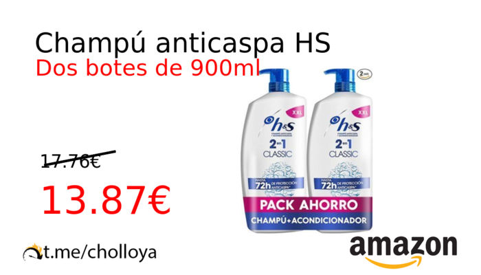 Champú anticaspa HS