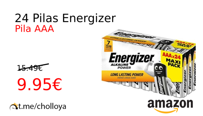 24 Pilas Energizer