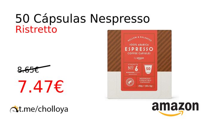 50 Cápsulas Nespresso