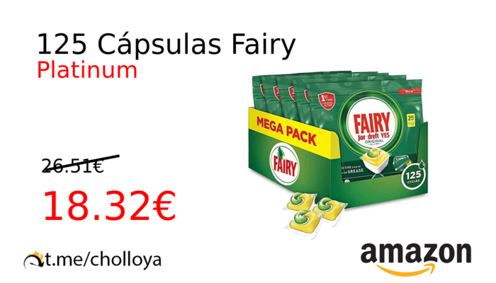 125 Cápsulas Fairy