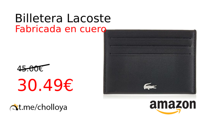 Billetera Lacoste