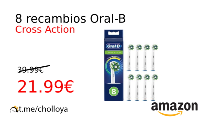 8 recambios Oral-B