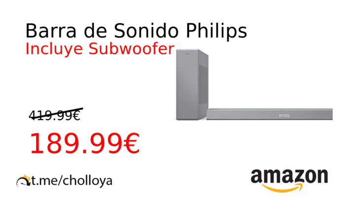 Barra de Sonido Philips