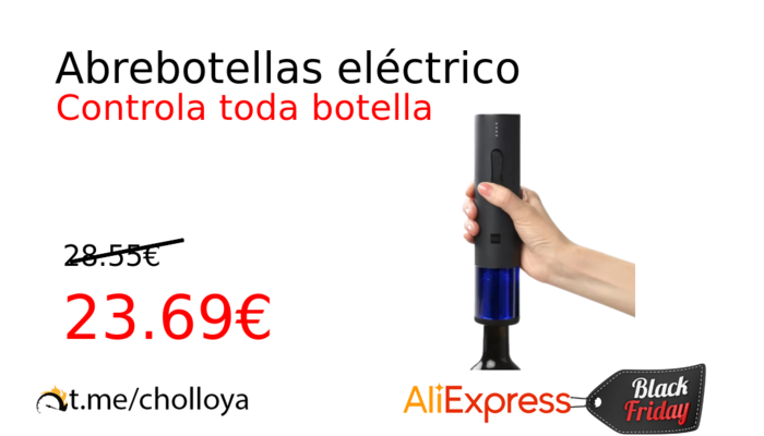 Abrebotellas eléctrico