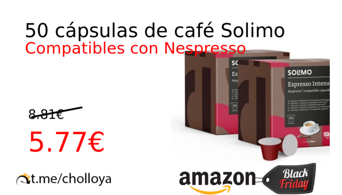 50 cápsulas de café Solimo