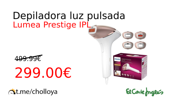 Depiladora luz pulsada