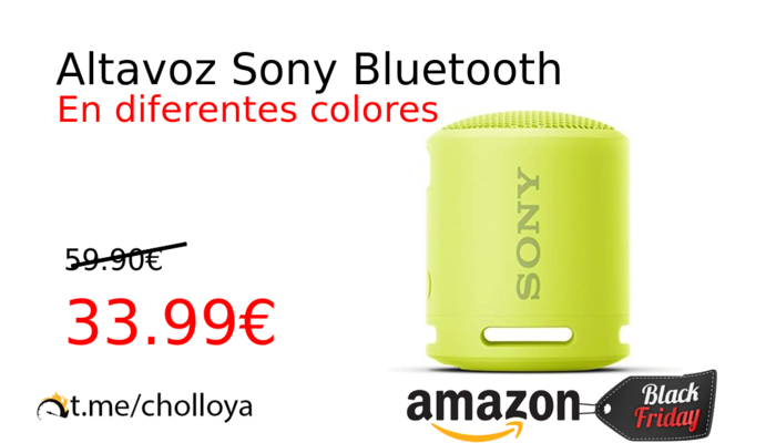 Altavoz Sony Bluetooth