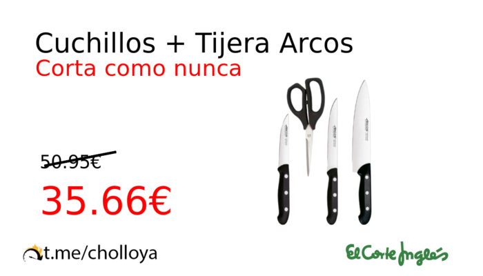 Cuchillos + Tijera Arcos