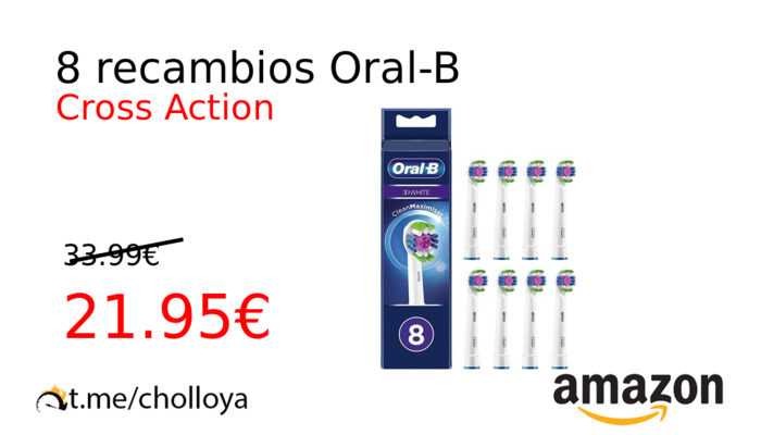 8 recambios Oral-B