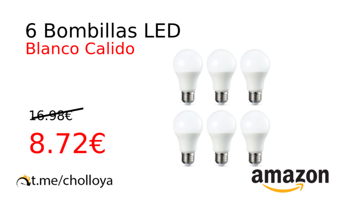 6 Bombillas LED