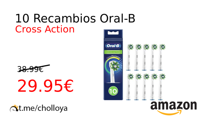 10 Recambios Oral-B