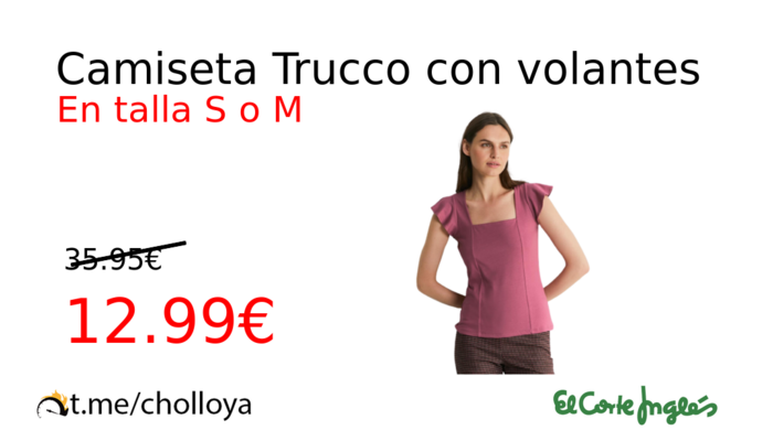 Camiseta Trucco con volantes