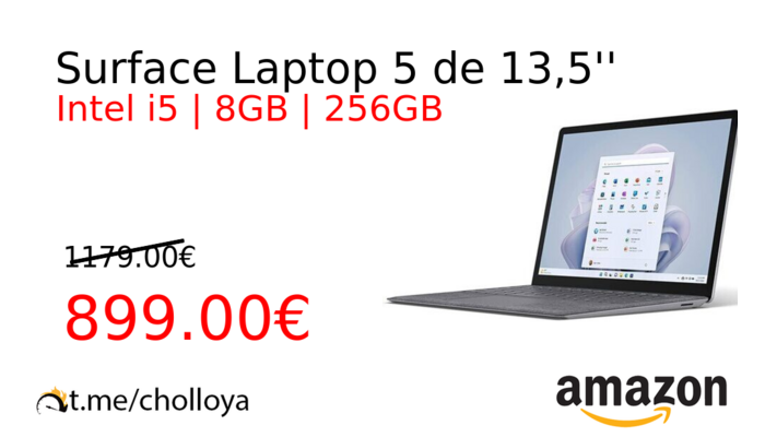 Surface Laptop 5 de 13,5''