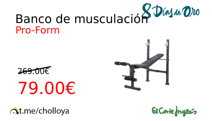 Banco de musculación