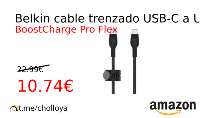 Belkin cable trenzado USB-C a USB-C