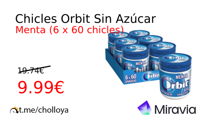 Chicles Orbit Sin Azúcar