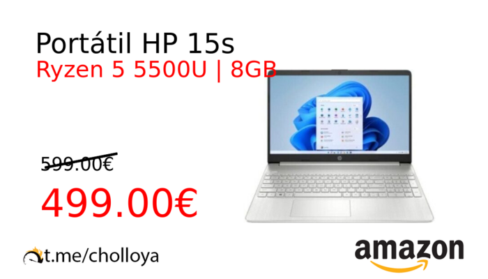 Portátil HP 15s