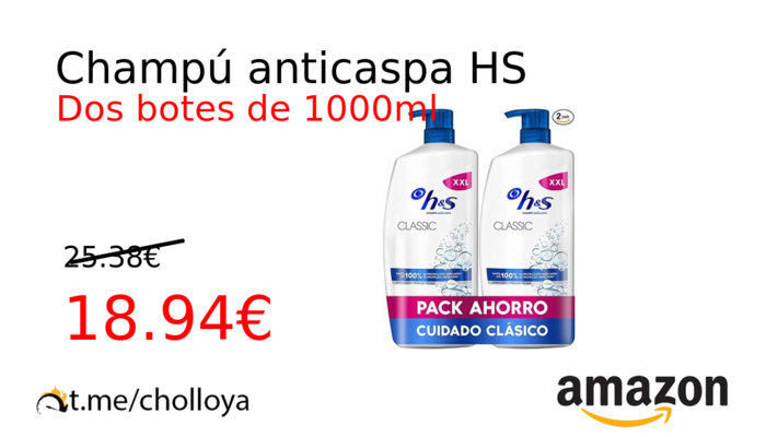 Champú anticaspa HS