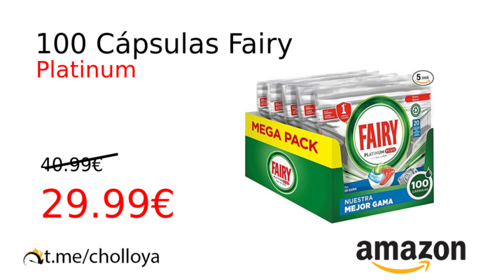 100 Cápsulas Fairy