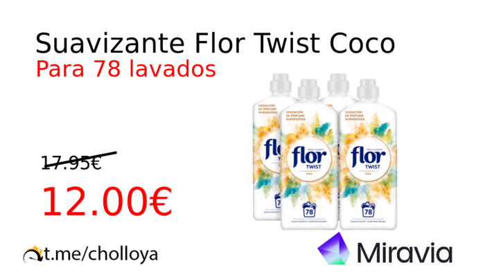 Suavizante Flor Twist Coco 