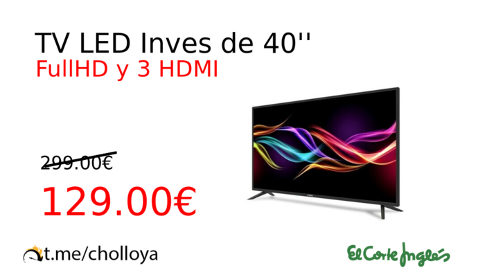 TV LED Inves de 40''