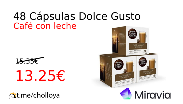 48 Cápsulas Dolce Gusto