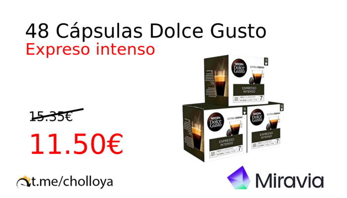 48 Cápsulas Dolce Gusto