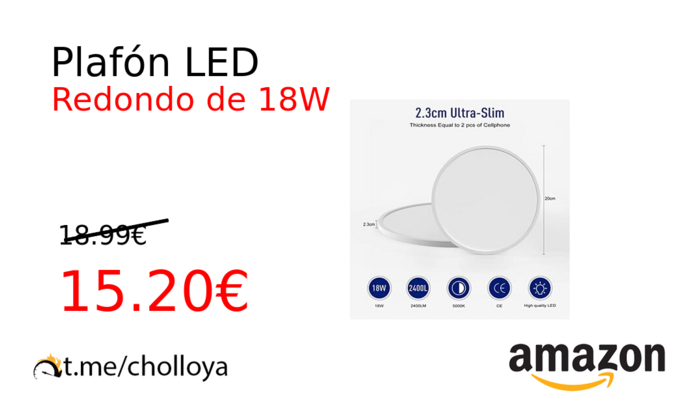 Plafón LED