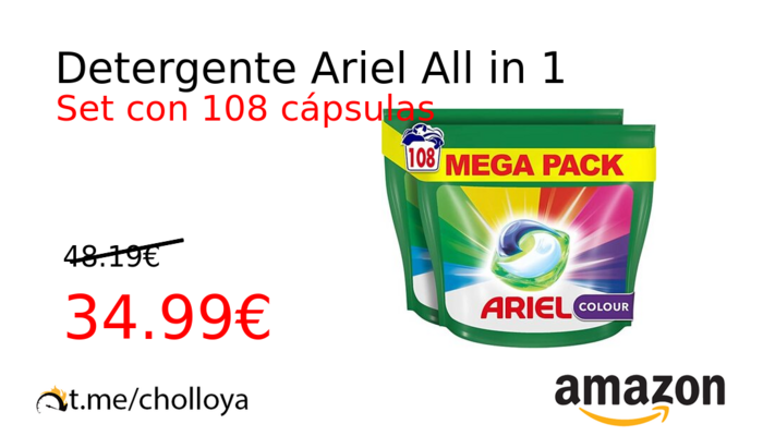 Detergente Ariel All in 1