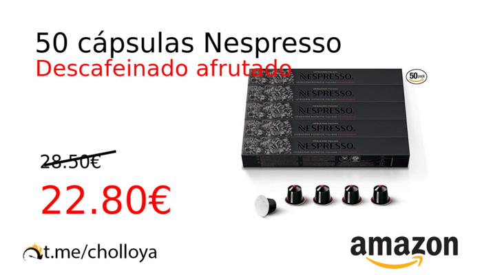 50 cápsulas Nespresso