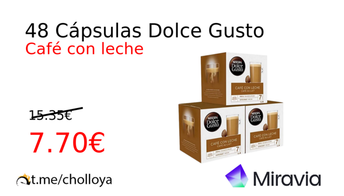 48 Cápsulas Dolce Gusto