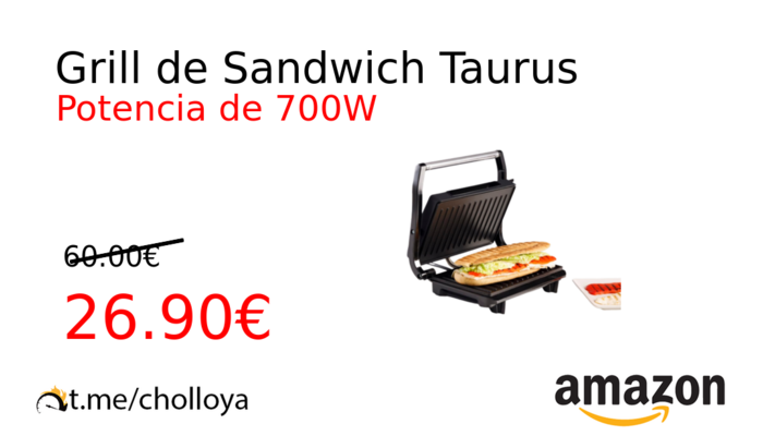 Grill de Sandwich Taurus