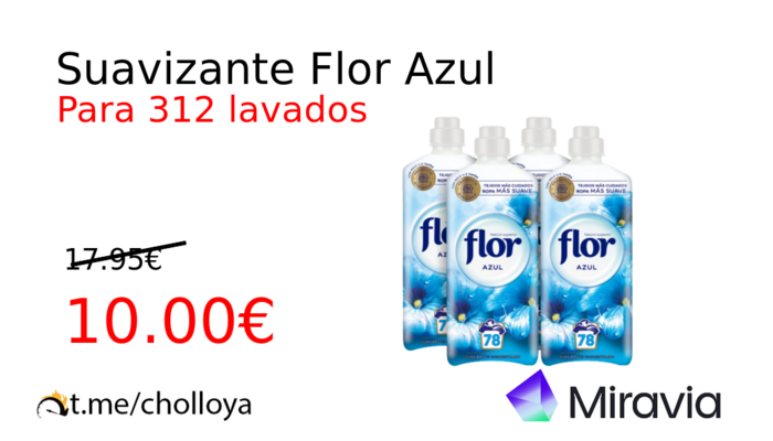 Suavizante Flor Azul